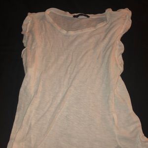 Ribbed white tank top